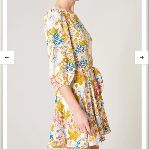 SUGARLIPS La Rochelle Balloon Sleeve Derby Dress XS - Picture 4 of 12